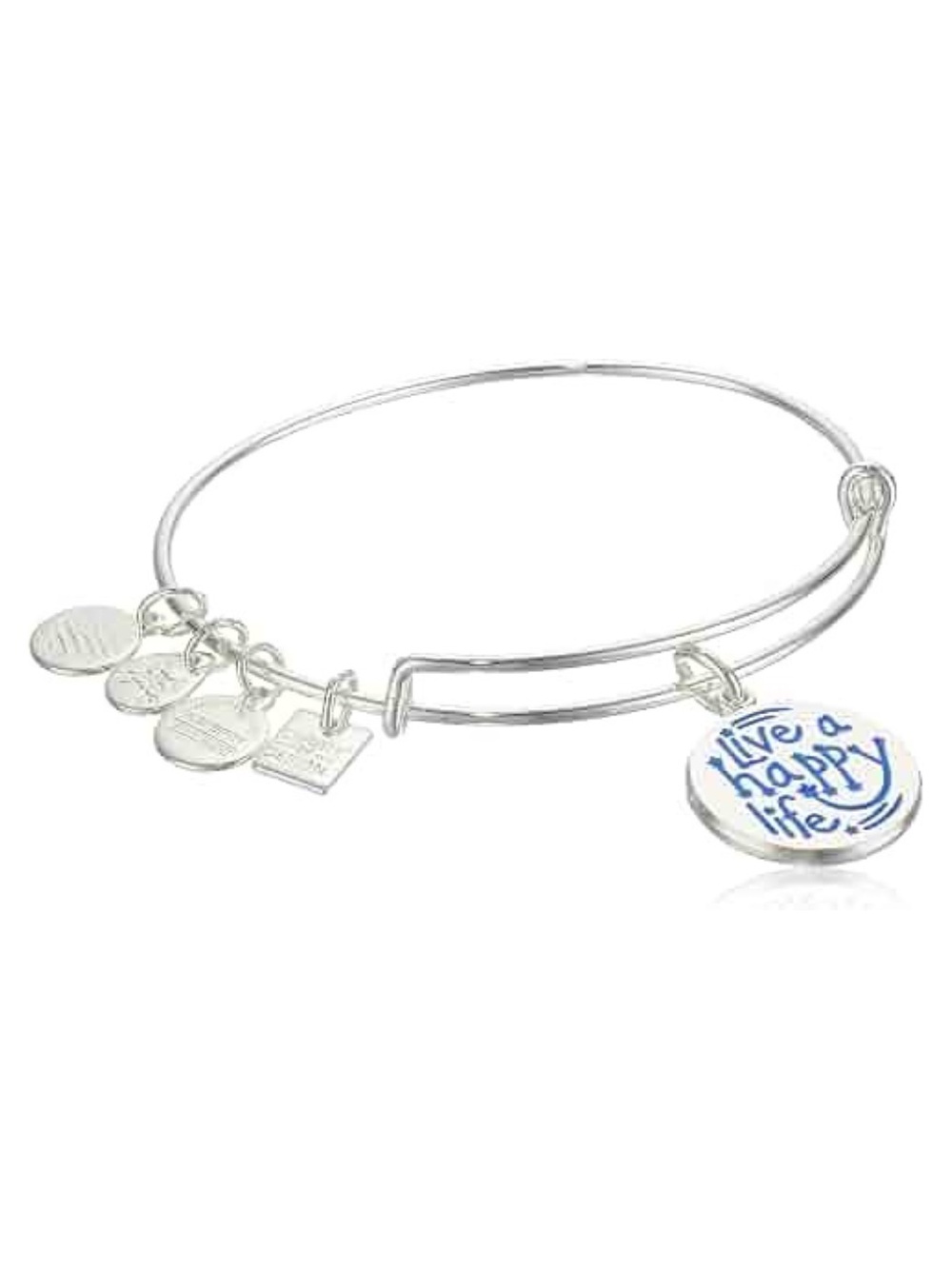 Alex and Ani Charity by Design Live a Happy Life Bangle Bracelet - Silver